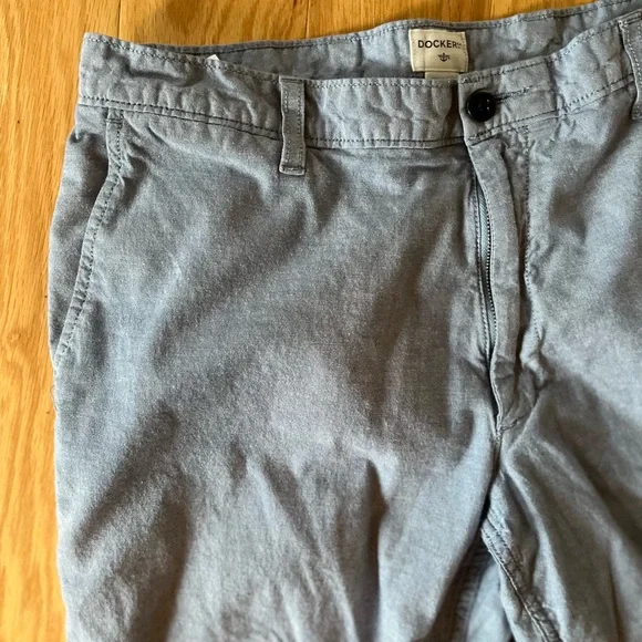 Dockers Pastel Blue Straight Leg Khaki Pants 34 X 29 Coastal - Picture 3 of 12